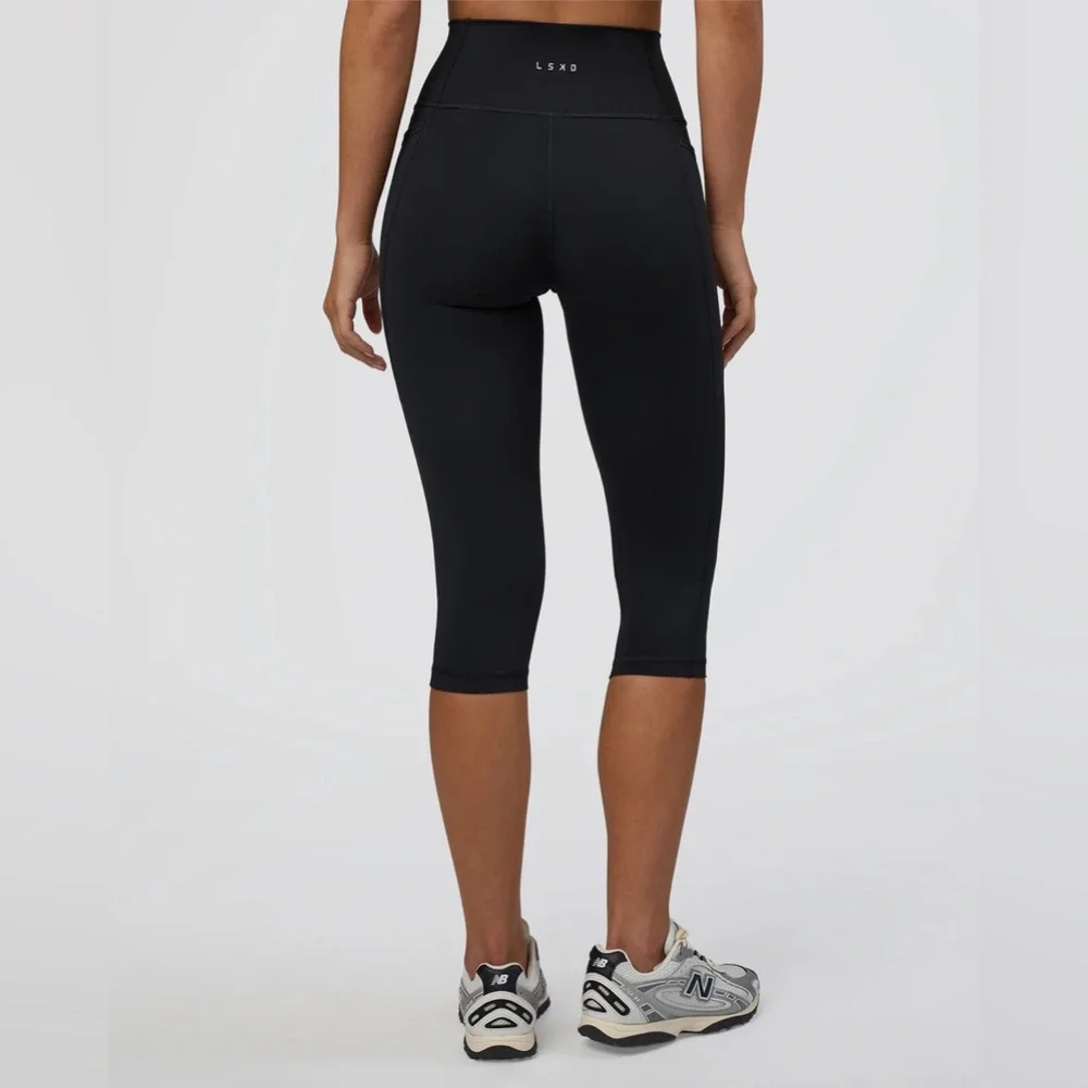 LSKD Fusion Ultra High-Rise 3/4 Legging Pockets Black / XS NEW WITH TAGS NWT - Picture 3 of 6